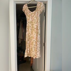 Fun Floral Puff Sleeved dress